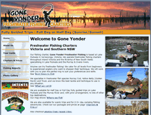 Tablet Screenshot of goneyonderfishing.com.au
